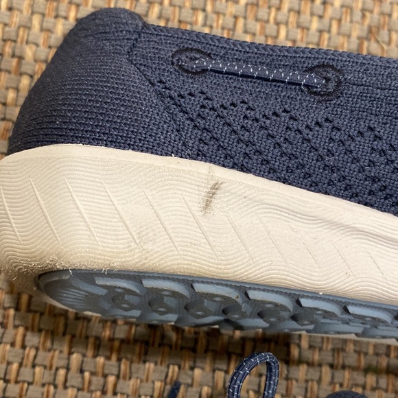 Skechers 7.5 Navy Memory Foam Slip On Sneakers - Picture 8 of 9